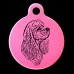 American Cocker Spaniel Side View Engraved 31mm Large Round Pet Dog ID Tag